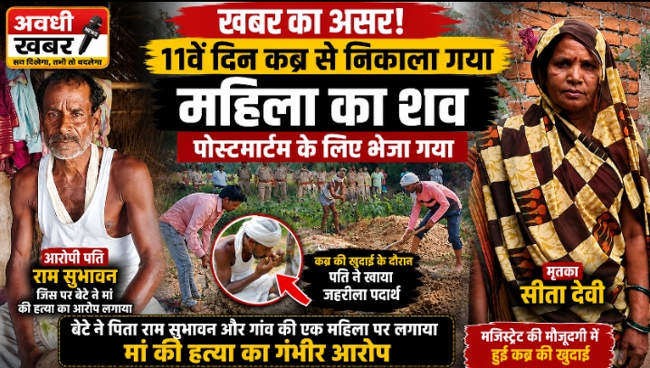 खबर का असर! मजिस्ट्रेट की मौजूदगी में 11वें दिन कब्र से निकाला गया महिला का शव, पोस्टमार्टम के लिए भेजा गया